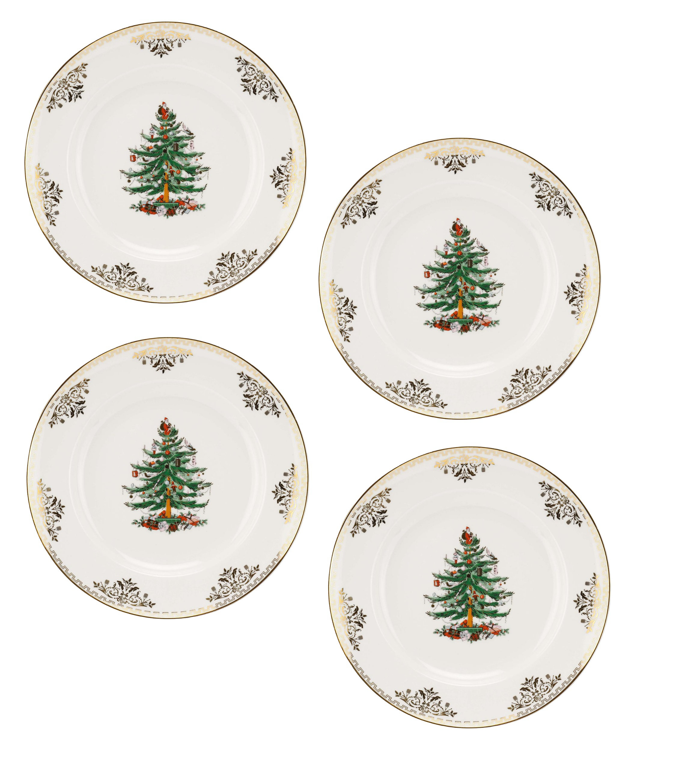 Spode Christmas Tree Gold Dinner Plate & Reviews | Birch Lane