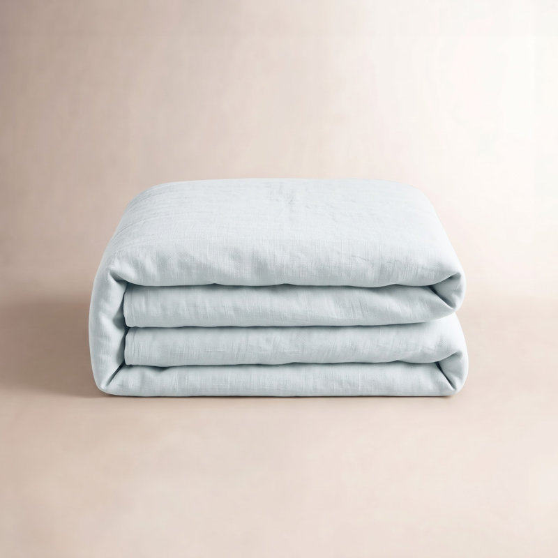 Lush Linen Duvet Cover, Sky, Twin/Twin XL Duvet Cover