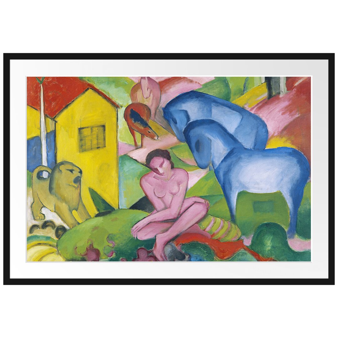 Gerahmter Kunstdruck The Dream von Franz Marc