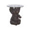 Fateh Glass Top End Table