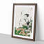 Two Japanese Storks by Numata Kashu - Picture Frame Painting Print on MDF-55777801-55777803