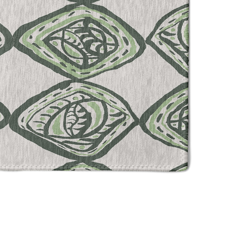Safari Chenille Geometric Indoor Rug, Rectangle 4' x 6'