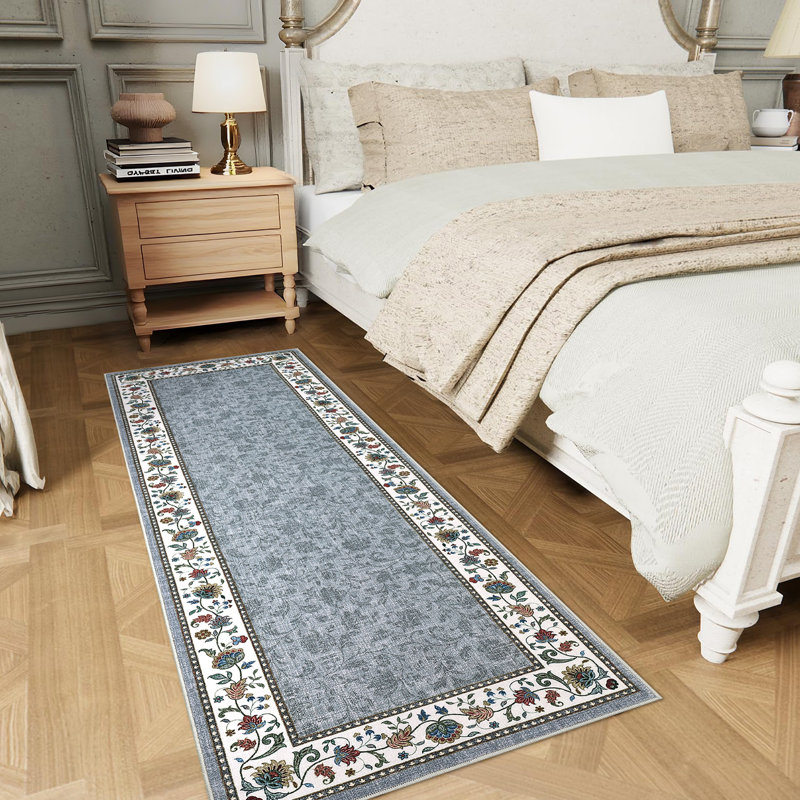 Tapis lavable Farmhouse Floral, Tapis de couloir 2 pi x 6 pi