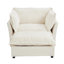Chaise d'appoint rembourrée avec repose-pieds-170811373
