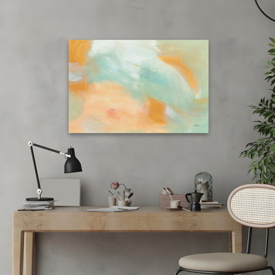 Abstrait abstrait lever de soleil contemporain beige