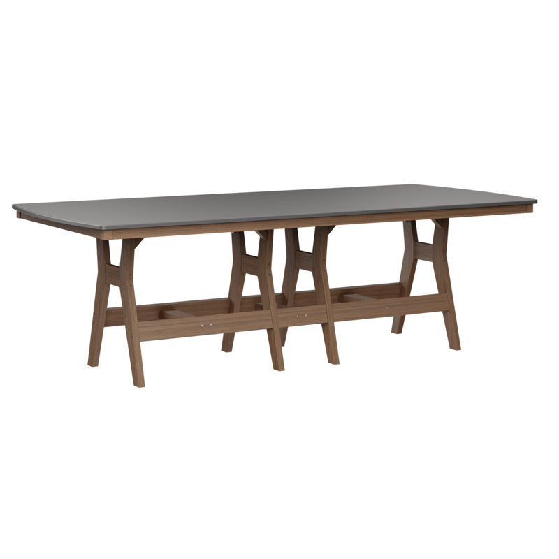 Table rectangulaire à hauteur de comptoir 96 po Berlin Gardens Harbor, Acajou antique, H 35,5 po x l 96 po x P 44 po