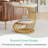Ondray Pedestal End Table with Storage