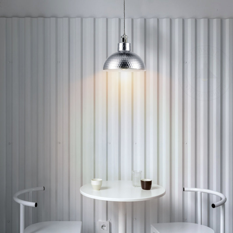 Denoila 1 - Light LED Dome Pendant, Yes, Chrome