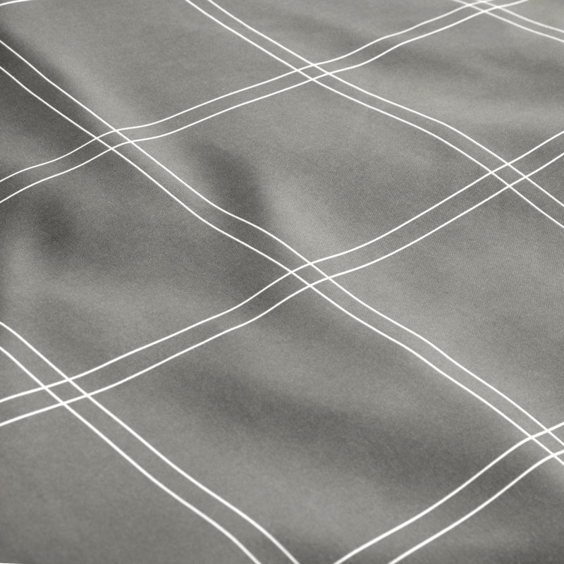 King Size Midnight Grid Microfiber Deep Pocket Sheet Set