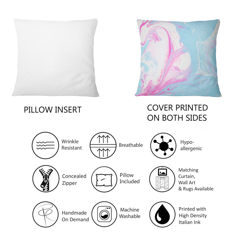 Coussin Fuchia And Blue