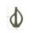 Desuan Stoneware Sculptural Vase with Teardrop Handles
