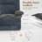 Corduroy Reclining Sofa Chair,Manual Recliner Chair for Living Room and RV-113482354
