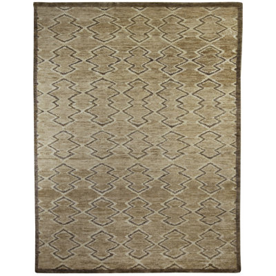 Modern One-of-a-Kind Rectangle 9' X 12' Hand Knotted Area Rug