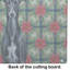 Planche à découper en verre Black Whippet Christmas PoinsettIas
