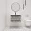 Ensemble de meuble-lavabo mural simple 24 po Crysten