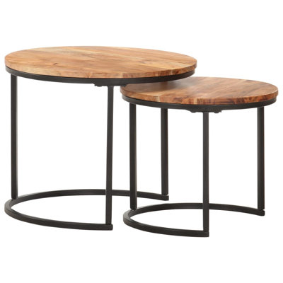 Ivaldo Frame 2 Nesting Tables Coffee Table by Union Rustic