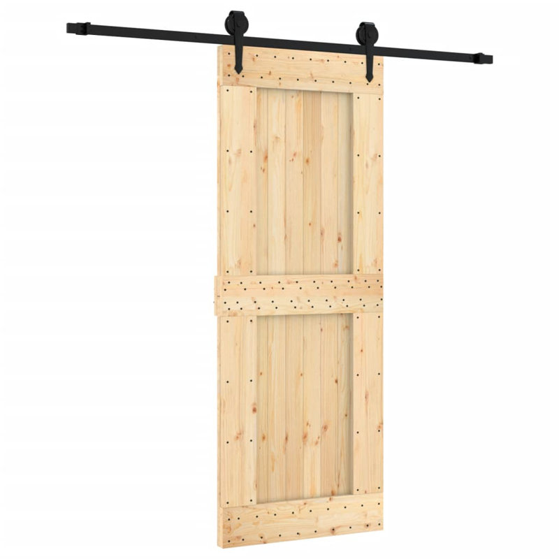 Porte coulissante avec quincaillerie Vidaxl, 31,5 po x 82,7 po