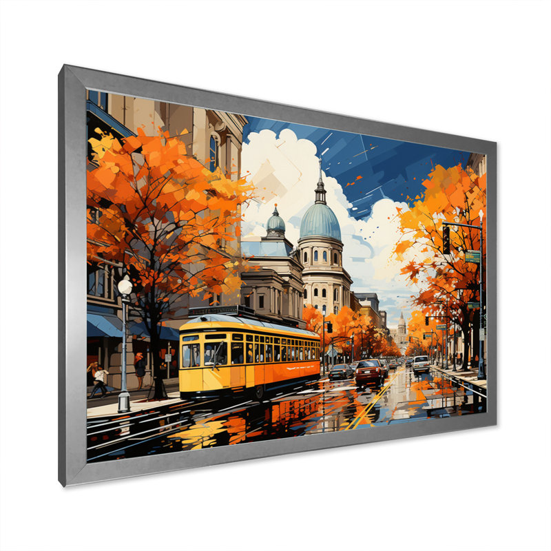 Harmony of Timeless Elegance - Cityscapes Canvas Prints, H 16 po x l 32 po x P 1 po, Cadre simple argenté