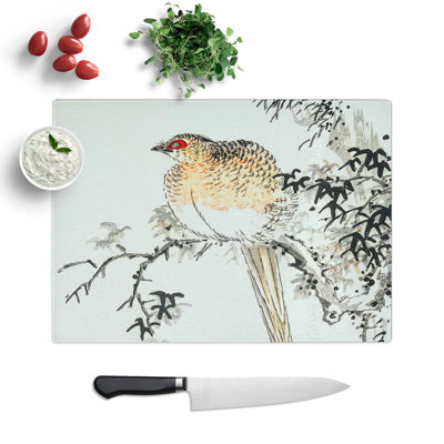 Tempered Glass Pheasant Chopping Board
