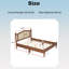 Grand lit plateforme en bois avec tête de lit en rotin et support en lattes de bois-501718162-501718167