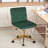 Modern Velvet Office Task Chair, Armless Swivel Computer Desk Chair for Home Office