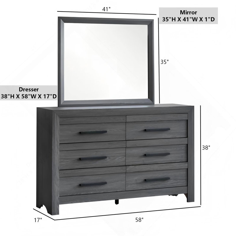 DRESSER (sans miroir), gris