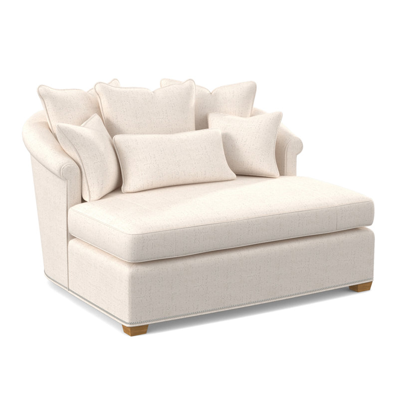 Méridienne Josephine, Ambre, 100% polyester ivoire Venise