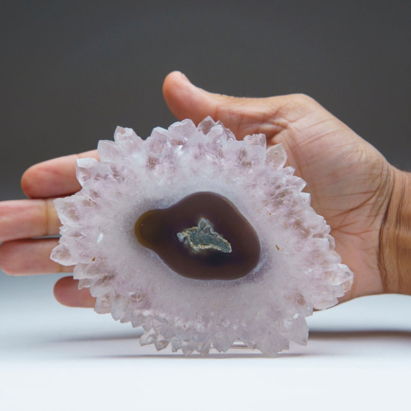 Quartz Stalactite Slice From Uruguay (271.8 Grams)