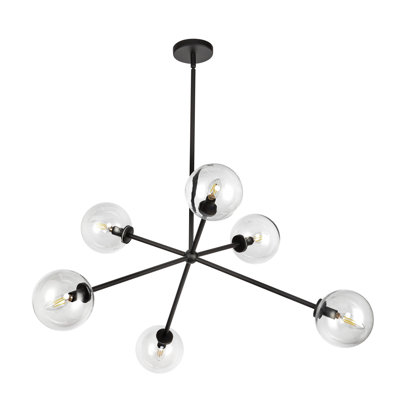 Lustre moderne 40 lumières 6 lumières Learco