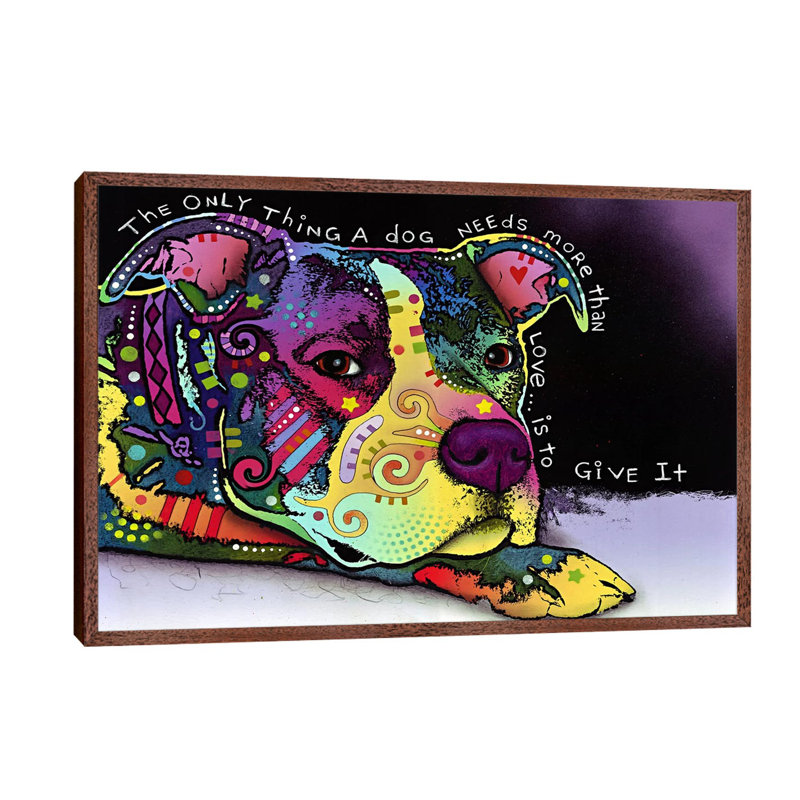 Affection by Dean Russo - Print on Canvas, 66.04 cm H x 45.72 cm W x 1.91 cm D, Brown Framed