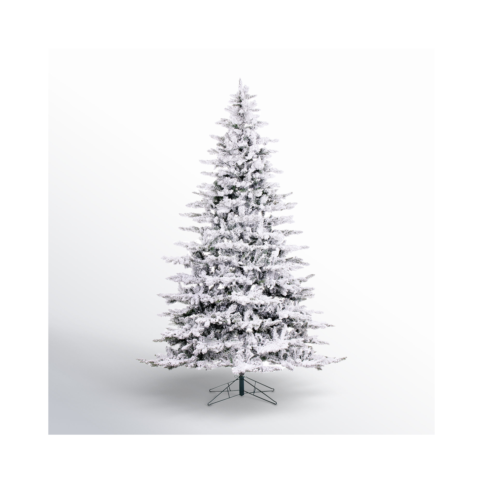 Green/White Fir Artificial Christmas Tree, 12' H