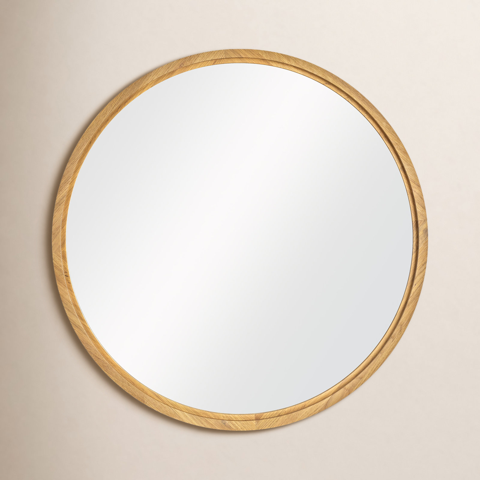 Scotty 30" Oak Accent Mirror, Natural