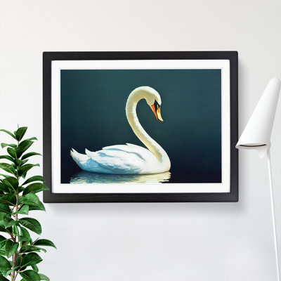 Striking Swan - Single Picture Frame Painting