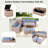 6-piece All Weather Pe Rattan Sofa Set With Adjustable Seat, Storage Box, Removable Covers And Tempered Glass Top Table