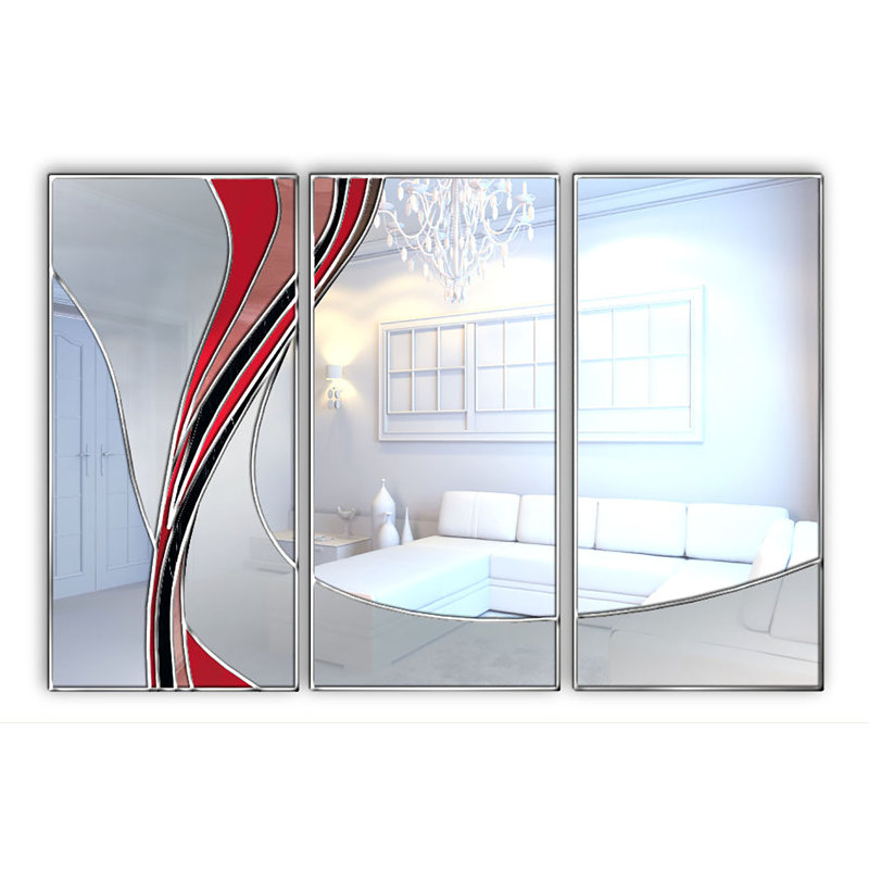 Iserman Flat Wall Mirror, Red