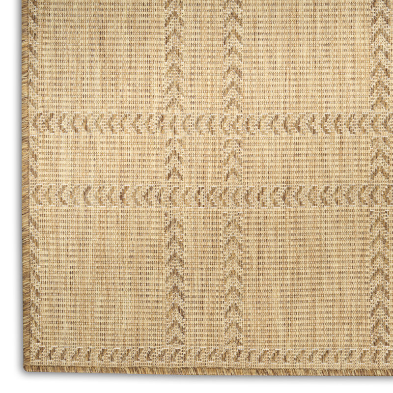Tapis naturel moderne 4 pi x 6 pi Manderella, Naturel, Rectangle 4pi x 6 pi