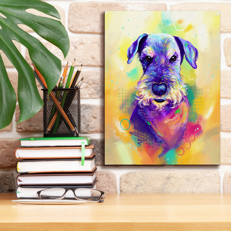 «Pop Art Schnauzer» par Furbaby Affiliates, H 16 po x l 12 po