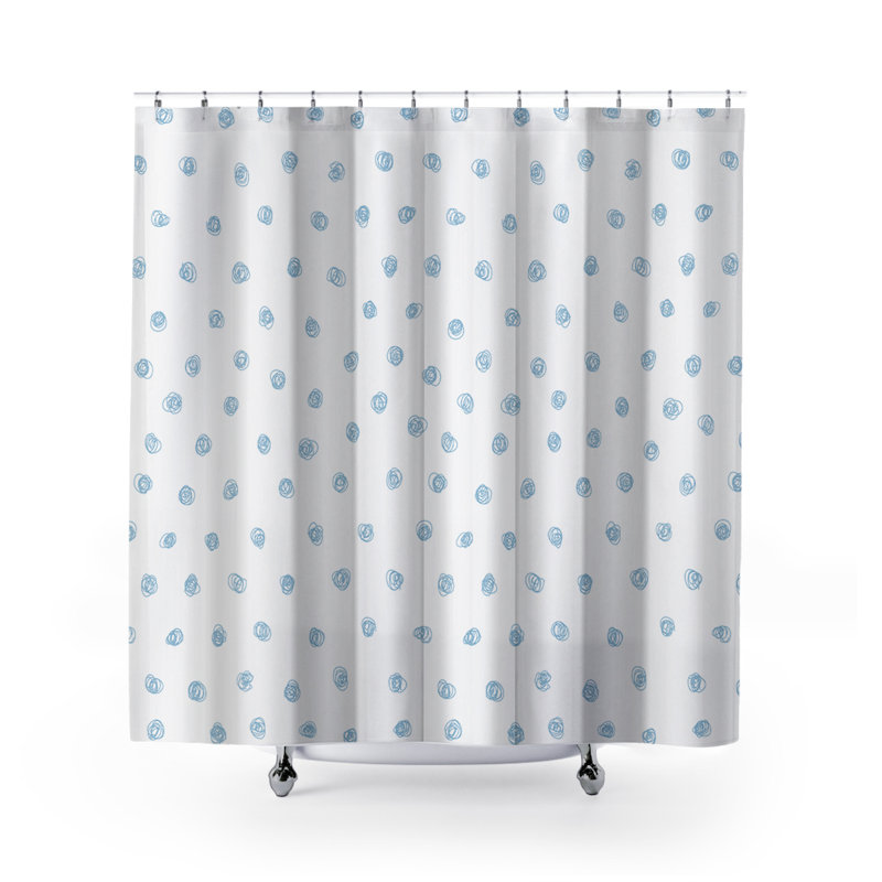 Rideau de douche Coco, Bleu