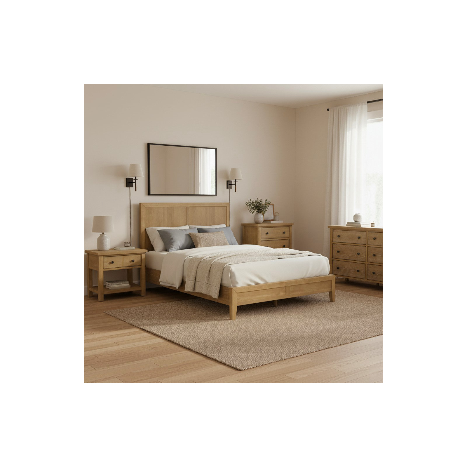 Dinwiddie Standard Platform Bed, Queen