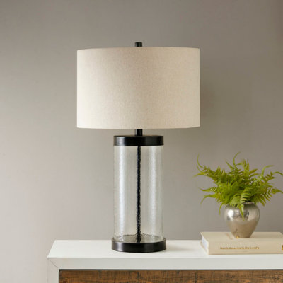 Lampe de table en verre