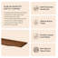 Tablettes murales flottantes en bois Sephine