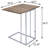 Weathered Oak Side Table With - Expandable Function And Design Rustic-chic & Versatile Surface