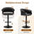 24"-32" Swivel Adjustable Height Upholstered Low Back Bar & Counter Stool -892519393-892649174