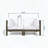 Oana 2-Piece Acacia Wood Loveseat Sectional Set