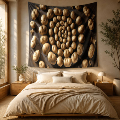 Vegetables Potato Yukon Gold Wall Tapestry