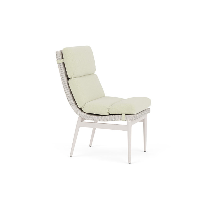 Cascade Outdoor Dining Side Chair, Bamboo Bay Meadow, Antique White