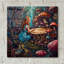 «Alice Mushroom» par The Golden Valley, art mural en verre acrylique-896382796