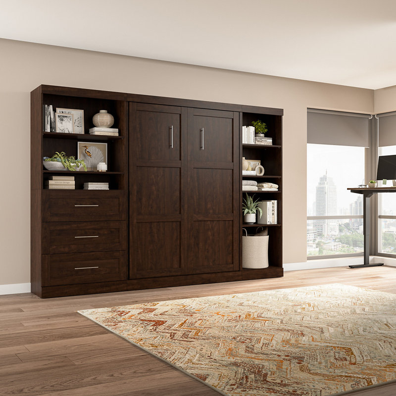 Arlex Murphy Bed, Chocolate, Full