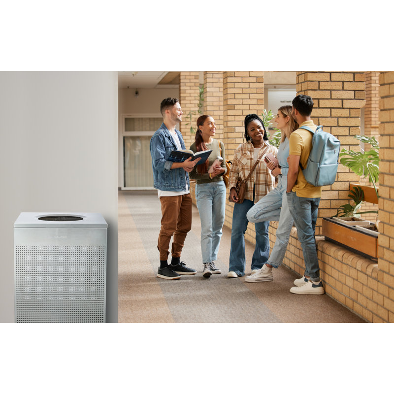 Poubelle perforée carrée 40 gallons en acier inoxydable, Argent
