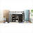 Soft Gray Solid Wood MDF Full Size Loft Bed Frame, Contemporary Space-Saving Solution for Bedrooms